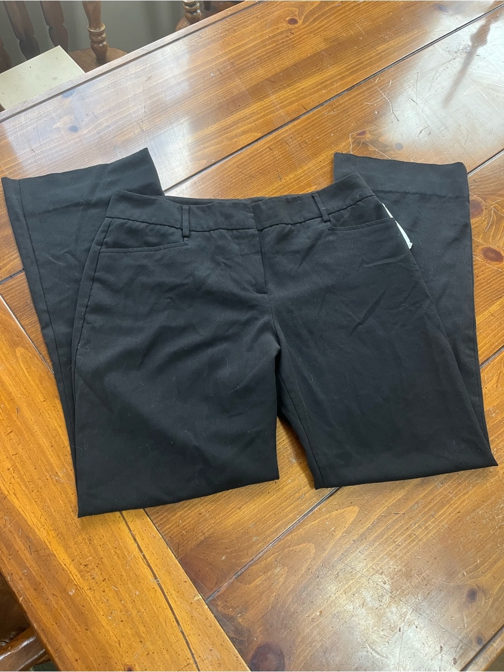 BCX Black Dress Pants 11 EUC Work Office Career Bootcut Trouser